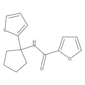 N-(1-(thiophen-2-yl)cyclopentyl)furan-2-carboxamide Structure