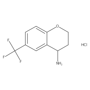(R)-6-(Trifluoromethyl)chroman-4-amine hydrochloride Structure