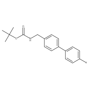Tert-butyl ((4'-fluoro-[1,1'-biphenyl]-4-yl)methyl)carbamate结构式