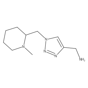 (1-((1-methylpiperidin-2-yl)methyl)-1H-1,2,3-triazol-4-yl)methanamine结构式