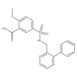 2-Methoxy-5-({[3-(pyridin-4-yl)pyrazin-2-yl]methyl}sulfamoyl)benzamide Structure