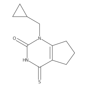 1-(cyclopropylmethyl)-4-thioxo-1,3,4,5,6,7-hexahydro-2H-cyclopenta[d]pyrimidin-2-one Structure