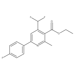 Ethyl 4-(difluoromethyl)-6-(4-fluorophenyl)-2-methylnicotinate Structure