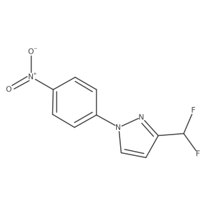 3-(Difluoromethyl)-1-(4-nitrophenyl)-1H-pyrazole结构式