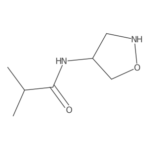 2-methyl-N-[(4S)-1,2-oxazolidin-4-yl]propanamide结构式