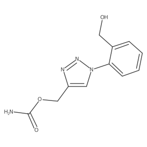 {1-[2-(hydroxymethyl)phenyl]-1H-1,2,3-triazol-4-yl}methyl carbamate Structure