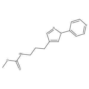 methyl N-{3-[1-(pyridin-4-yl)-1H-pyrazol-4-yl]propyl}carbamate Structure
