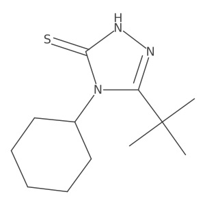5-tert-butyl-4-cyclohexyl-4H-1,2,4-triazole-3-thiol Structure