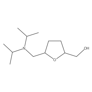 rac-[(2R,5S)-5-{[bis(propan-2-yl)amino]methyl}oxolan-2-yl]methanol Structure