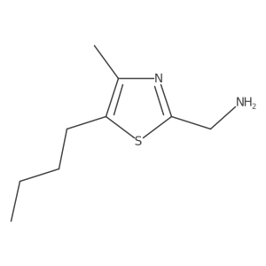(5-Butyl-4-methyl-1,3-thiazol-2-yl)methanamine结构式