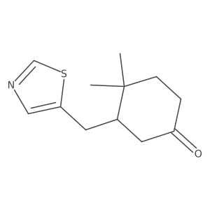 4,4-Dimethyl-3-[(1,3-thiazol-5-yl)methyl]cyclohexan-1-one Structure