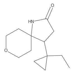 4-(1-Ethylcyclopropyl)-8-oxa-1-azaspiro[4.5]decan-2-one结构式