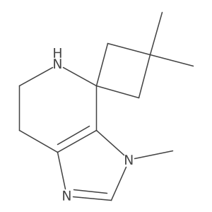 3,3,3'-Trimethyl-3',5',6',7'-tetrahydrospiro[cyclobutane-1,4'-imidazo[4,5-c]pyridine] Structure