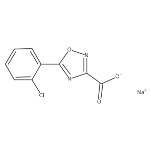 Sodium 5-(2-chlorophenyl)-1,2,4-oxadiazole-3-carboxylate Structure