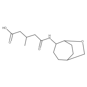 3-Methyl-4-({6-oxabicyclo[3.2.2]nonan-4-yl}carbamoyl)butanoic acid Structure