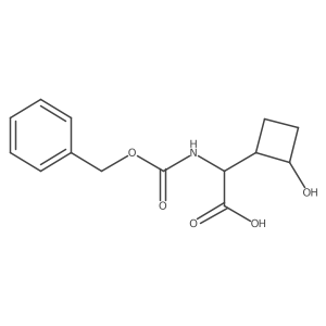 2-{[(Benzyloxy)carbonyl]amino}-2-(2-hydroxycyclobutyl)acetic acid结构式