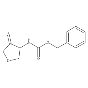 Benzyl (4-oxotetrahydrofuran-3-yl)carbamate结构式