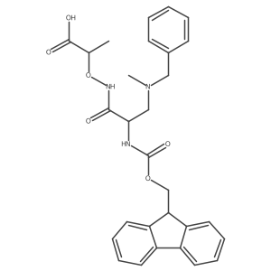 2-({3-[benzyl(methyl)amino]-2-({[(9H-fluoren-9-yl)methoxy]carbonyl}amino)propanamido}oxy)propanoic acid Structure