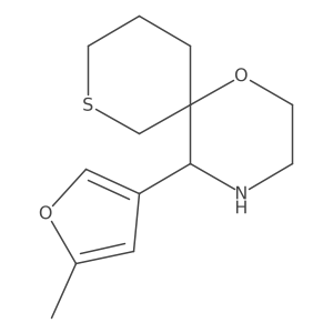 5-(5-Methylfuran-3-yl)-1-oxa-8-thia-4-azaspiro[5.5]undecane Structure