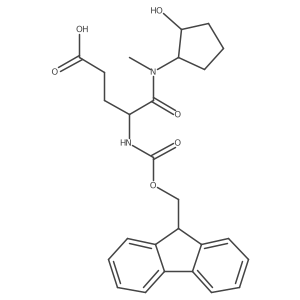 4-({[(9H-fluoren-9-yl)methoxy]carbonyl}amino)-4-[(2-hydroxycyclopentyl)(methyl)carbamoyl]butanoic acid Structure