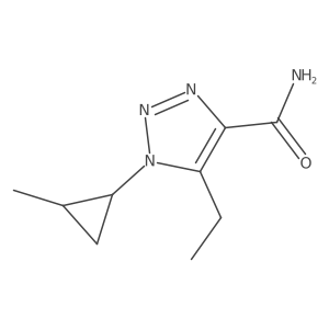 5-ethyl-1-(2-methylcyclopropyl)-1H-1,2,3-triazole-4-carboxamide Structure