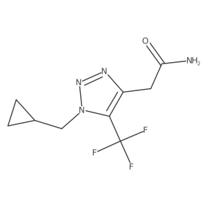 2-[1-(cyclopropylmethyl)-5-(trifluoromethyl)-1H-1,2,3-triazol-4-yl]acetamide Structure