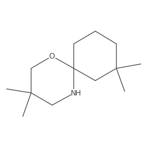 3,3,8,8-Tetramethyl-1-oxa-5-azaspiro[5.5]undecane结构式