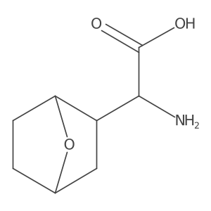 2-Amino-2-{7-oxabicyclo[2.2.1]heptan-2-yl}acetic acid Structure