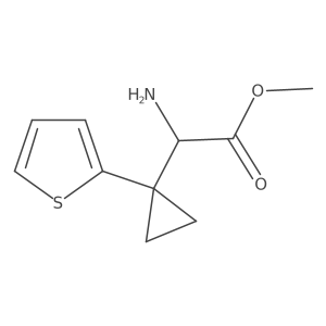 Methyl 2-amino-2-[1-(thiophen-2-yl)cyclopropyl]acetate Structure