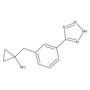 1-{[3-(1H-1,2,3,4-tetrazol-5-yl)phenyl]methyl}cyclopropan-1-amine结构式