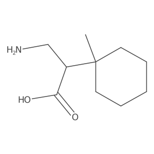 3-Amino-2-(1-methylcyclohexyl)propanoic acid结构式