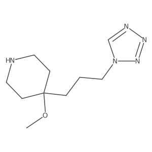 4-methoxy-4-[3-(1H-1,2,3,4-tetrazol-1-yl)propyl]piperidine Structure