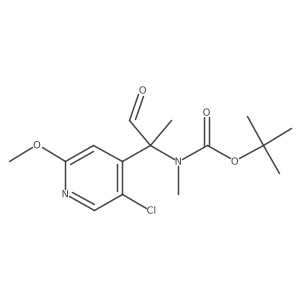 tert-butyl N-[2-(5-chloro-2-methoxypyridin-4-yl)-1-oxopropan-2-yl]-N-methylcarbamate结构式