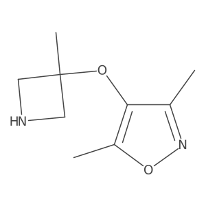 3,5-Dimethyl-4-[(3-methylazetidin-3-yl)oxy]-1,2-oxazole结构式