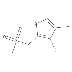 (3-Chloro-4-methylthiophen-2-yl)methanesulfonyl fluoride结构式