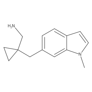 {1-[(1-methyl-1H-indol-6-yl)methyl]cyclopropyl}methanamine Structure