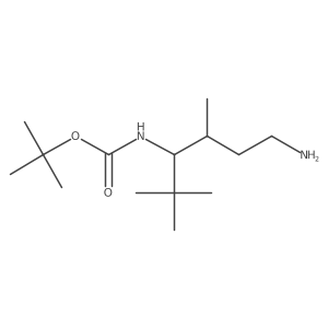 tert-butyl N-(6-amino-2,2,4-trimethylhexan-3-yl)carbamate Structure
