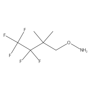 O-(3,3,4,4,4-pentafluoro-2,2-dimethylbutyl)hydroxylamine结构式