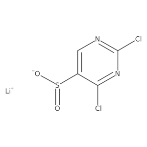 Lithium(1+) ion 2,4-dichloropyrimidine-5-sulfinate结构式
