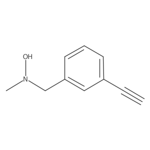 N-[(3-ethynylphenyl)methyl]-N-methylhydroxylamine结构式