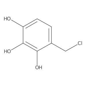 4-(Chloromethyl)benzene-1,2,3-triol Structure