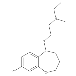 {2-[(8-Bromo-2,3,4,5-tetrahydro-1-benzoxepin-5-yl)oxy]ethyl}(ethyl)methylamine Structure