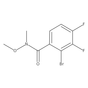 2-bromo-3,4-difluoro-N-methoxy-N-methylbenzamide Structure