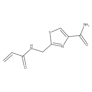 2-[(Prop-2-enamido)methyl]-1,3-thiazole-4-carboxamide Structure