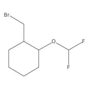 1-(Bromomethyl)-2-(difluoromethoxy)cyclohexane Structure