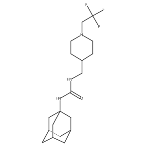 1-(Adamantan-1-yl)-3-{[1-(2,2,2-trifluoroethyl)piperidin-4-yl]methyl}urea结构式
