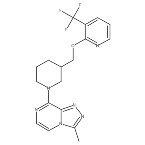 2-[(1-{3-Methyl-[1,2,4]triazolo[4,3-a]pyrazin-8-yl}piperidin-3-yl)methoxy]-3-(trifluoromethyl)pyridine Structure