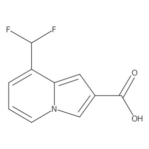 8-(difluoromethyl)-2-Indolizinecarboxylic acid结构式