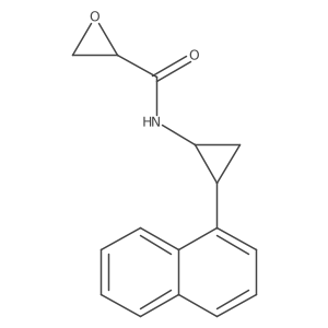 N-[(1R,2S)-2-Naphthalen-1-ylcyclopropyl]oxirane-2-carboxamide结构式