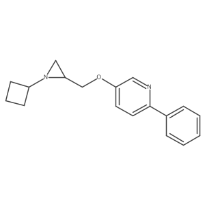 5-[(1-Cyclobutylaziridin-2-yl)methoxy]-2-phenylpyridine Structure